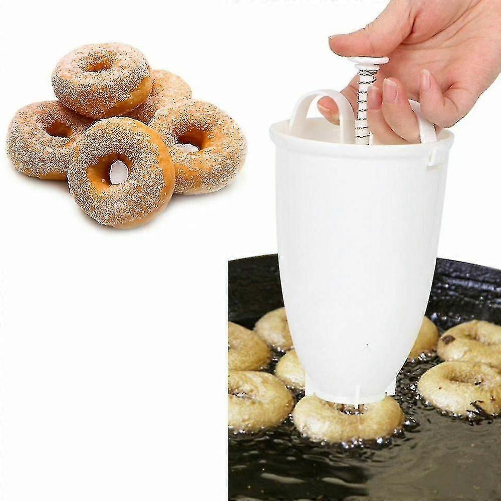 Plastic Manual Donut Maker Lightweight Fried Donut Maker DIY Baking Tool Milking Machine