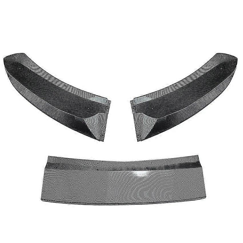 Front Bumper Splitter Lip Spoiler Diffuser For BMW X5 F15 M Performance Style 2013-2019 Glossy Black Carbon Fiber Look