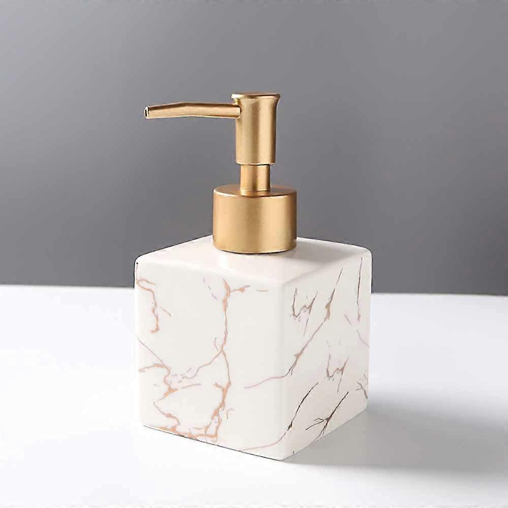 Hand Soap Dispenser Keramikflaskor 8oz / 240ml Marble White