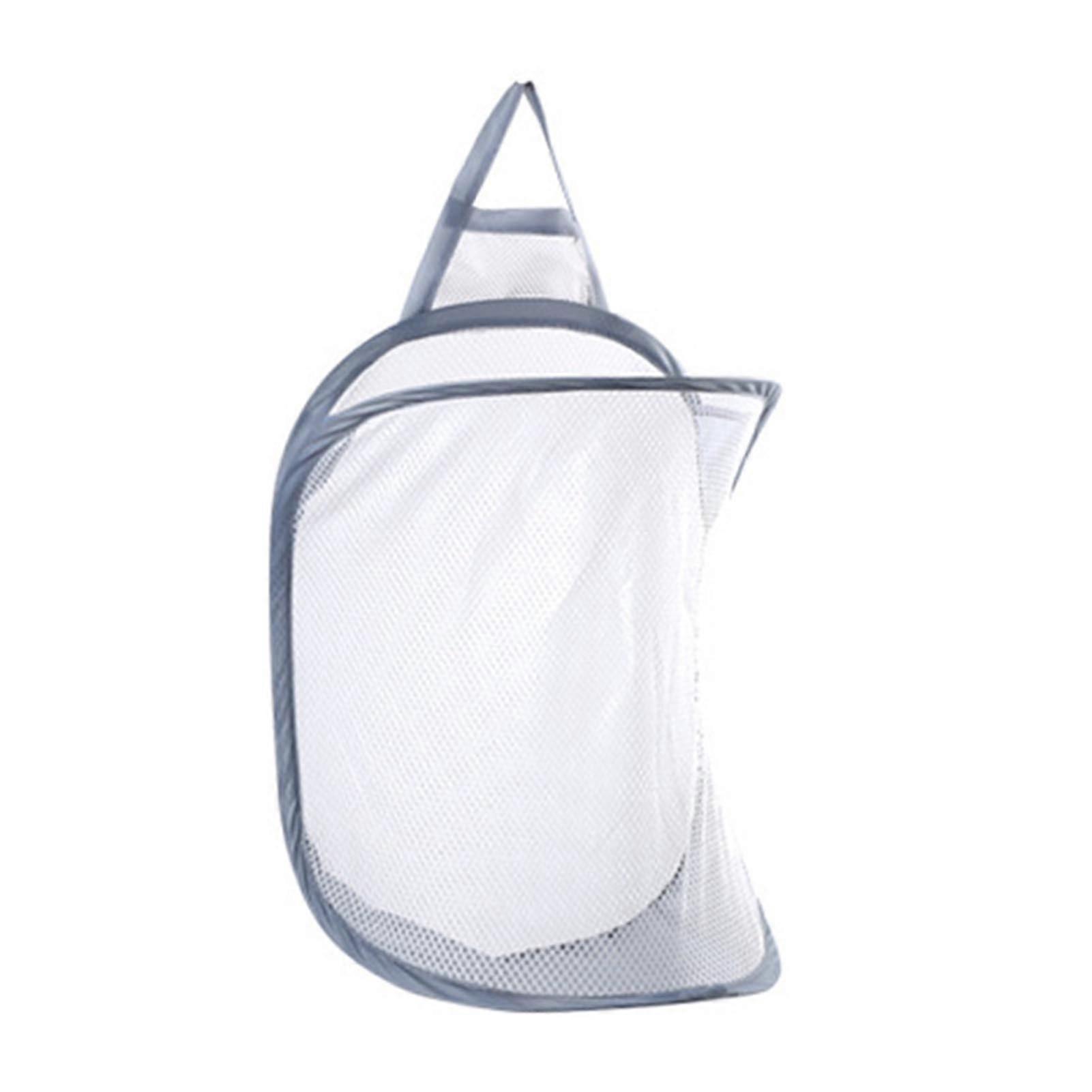 Laundry Basket Foldable Classification Storage Polyester Space-Saving Clothes Hamper for Home