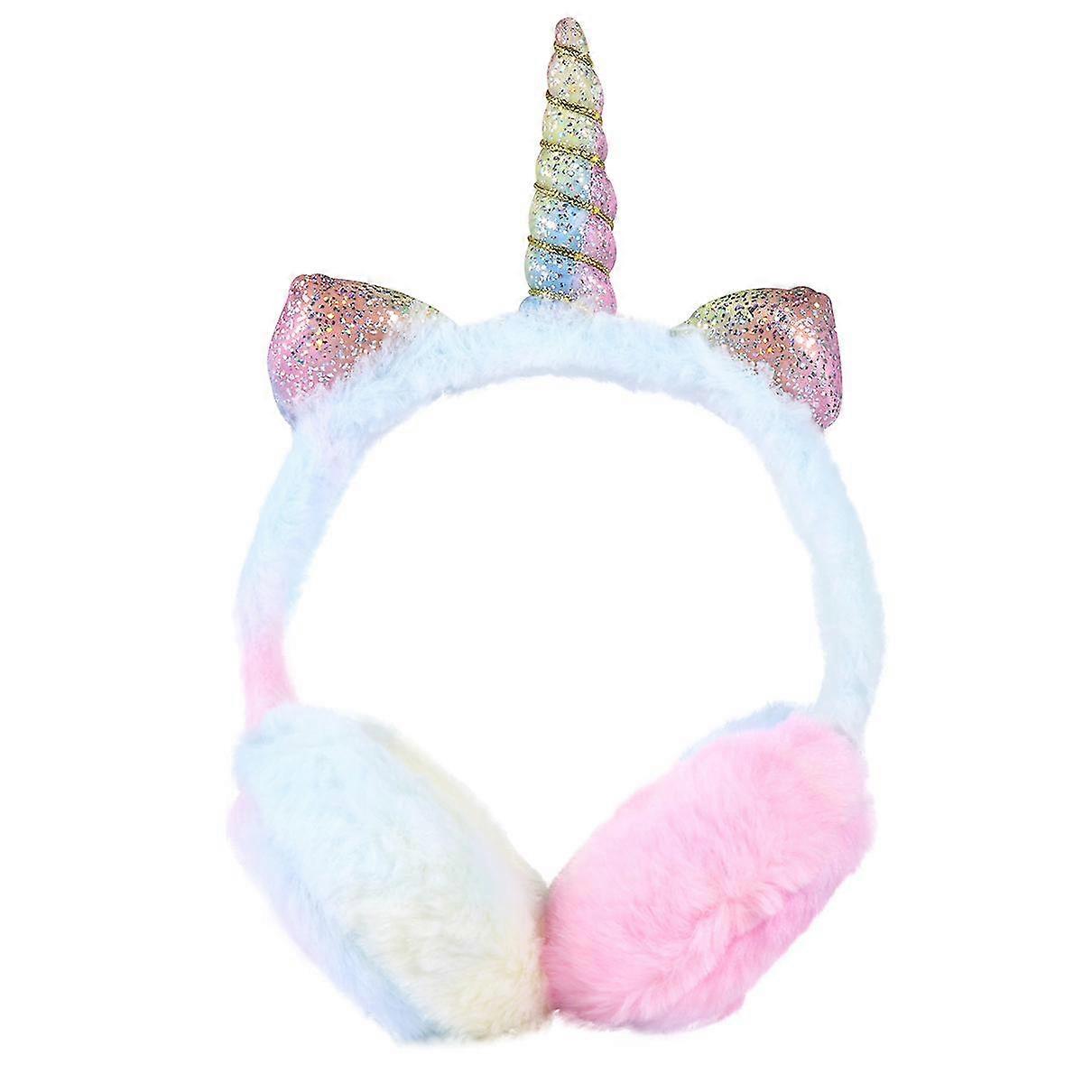 Mignon licorne cache-oreilles pour enfants Cache-oreilles chauds Cache-oreilles licorne Cache-oreilles d'hiver
