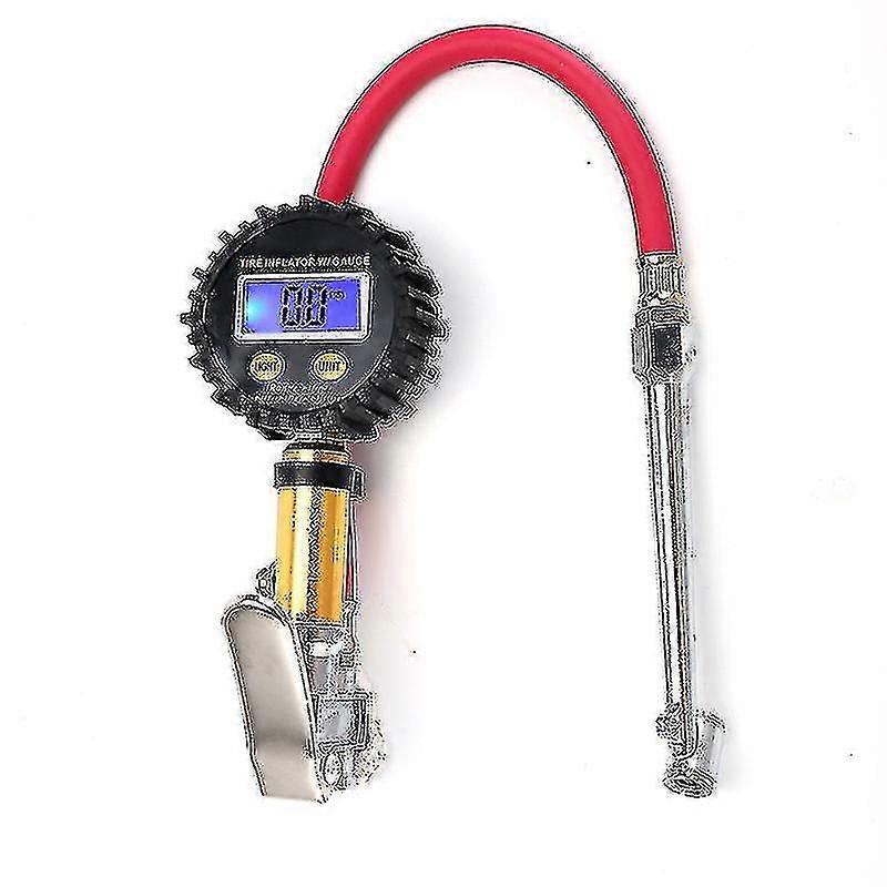 Lcd Digital Gauge Dual Tire Inflator Tire Inflator Pressure Gauge High Accuracy 0-200 Psi