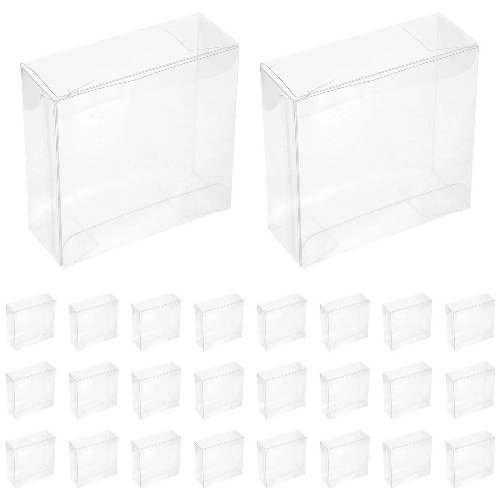 50pcs Goody Cases PVC Transparent Chocolate Packaging Boxes Candy Boxes