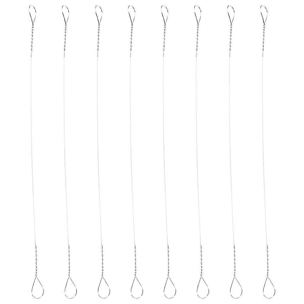 8pcs Stainless Steel Cheese Slicer Cheese Wire Cutting Replacement Wire Butter Ham Kitchen Tool