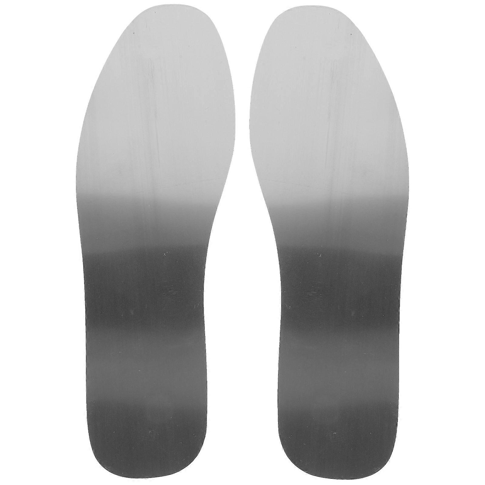 1 זוג מדרסים מנירוסטה מדרסים נגד ציפורניים נעליים מדרסים עמידים בפני נקב לנשים גברים