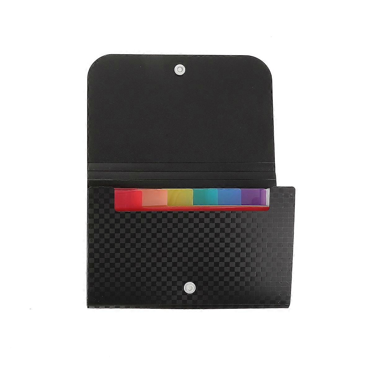 Accordion File Folder A6 Plastic File Bag Receipt Container Folder Plastic Accordion Folder Mini Accordian Folder