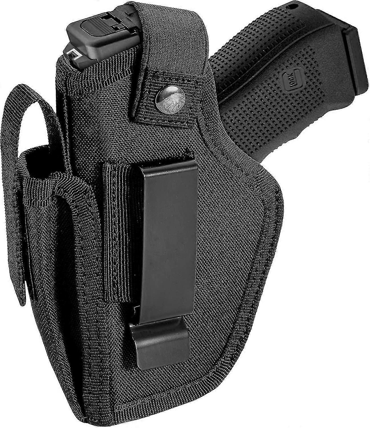 thumbnail image 2 of Universal IWB OWB Gun Holster Right Left Hand Pistol Holster With Magazine Pouch 2 of 11