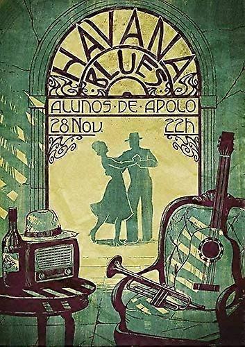 レトロヴィンテージキューバハバナメタルブリキ看板ホームバーカフェレタウラント壁の装飾看板12x8インチ