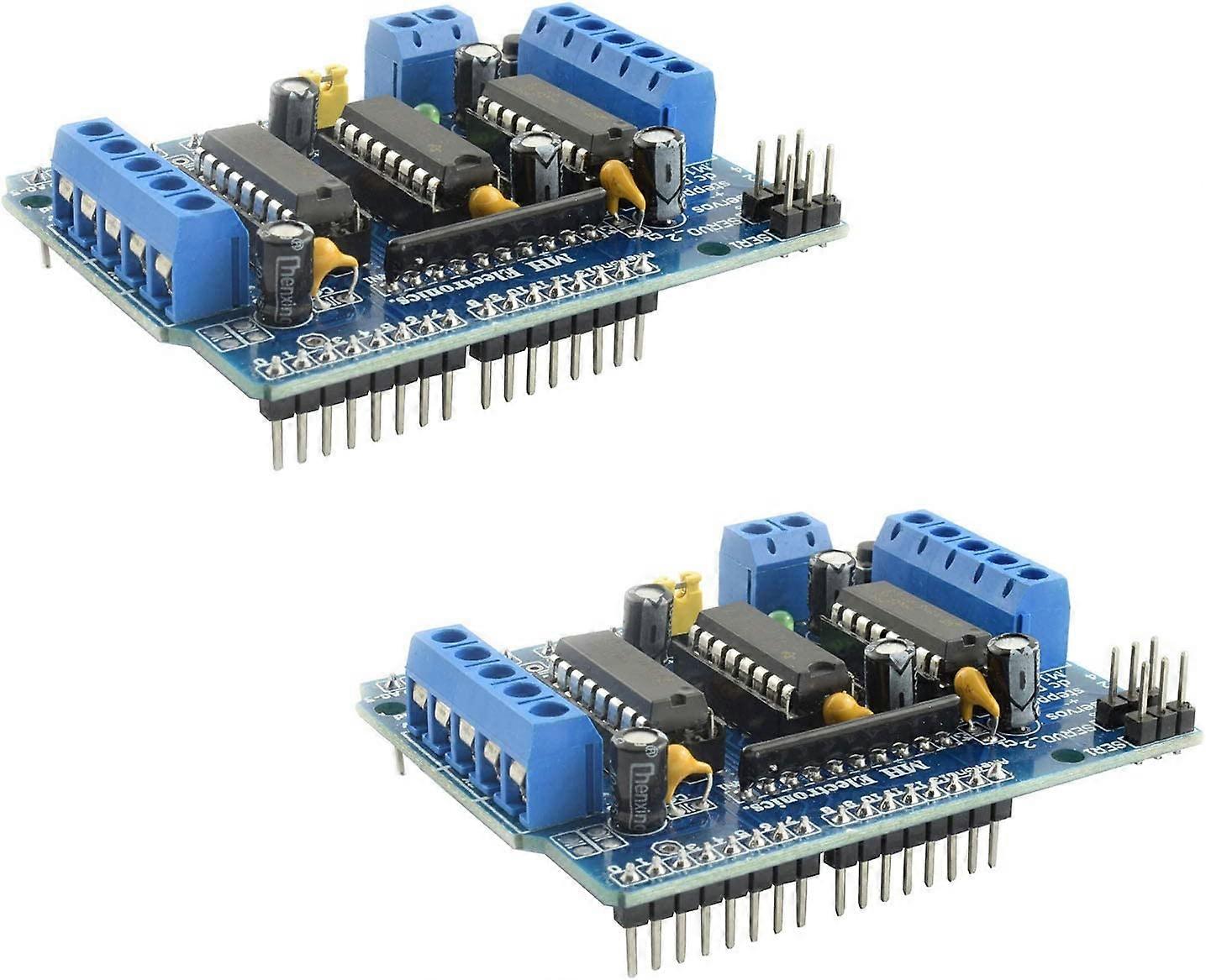 2-Pack L293D Motor Shield Stepper Drive Expansion Board Control Module (D-583-A)