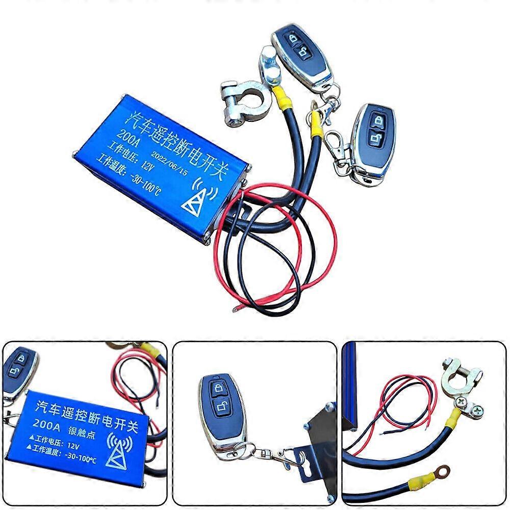 12v 200A Universal Integrated Wireless Car Battery Isolator 2PCS Remote Control