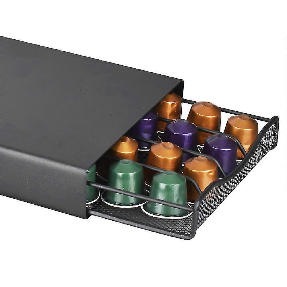 Kaffee Kapselhalter Kche Kaffeekapseln Aufbewahrung Metall Kapselhalter  Groe Kapazitt Organizer Schwarz Fr Theke & Kche