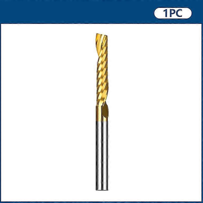 End Mill Single Flute Milling Cutter Carbide Cnc Spiral Router Bit For Wood 3175 4 5 6 8mm Shank Woodworking Tools
