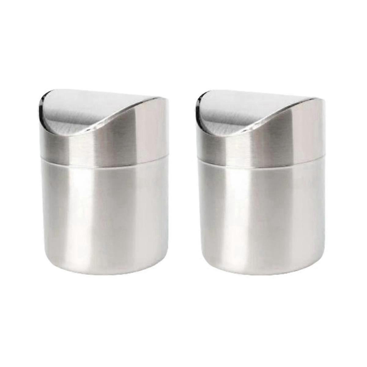 Mini Trash Can for Desk with Lid Desktop Trash Can Small Tiny Countertop Trash Bin Can for Office Bathroom