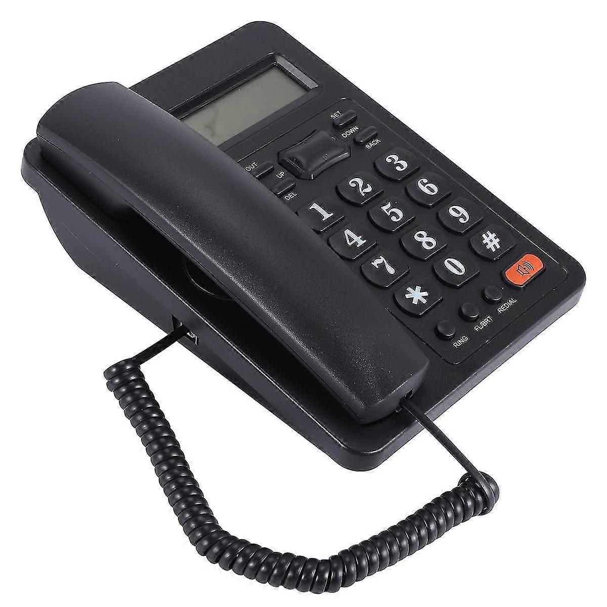 Corded Teleph Landline Teleph, Dual Interface Wired Teleph With Caller Identificat For