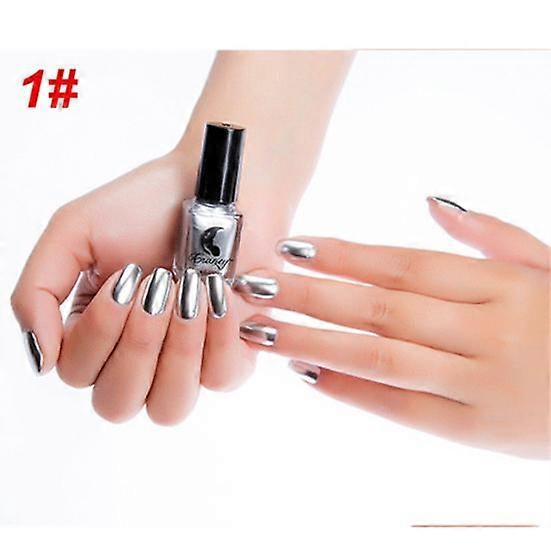 6 ml metaliczne narzędzie do manicure z efektem chromowanego lustra? Lakier do paznokci Naklejka z lakierem