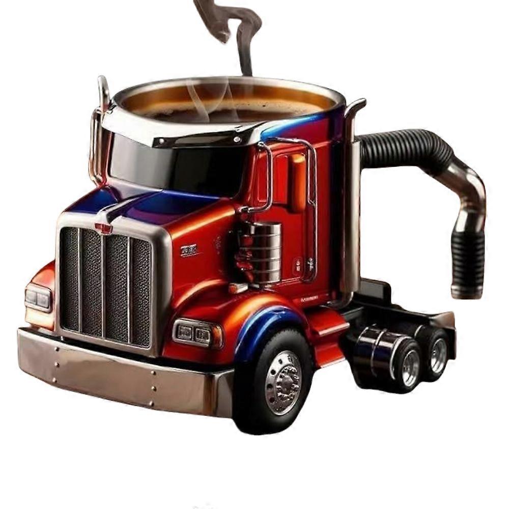Handcrafted Semi Truck Shaped Coffee Mug