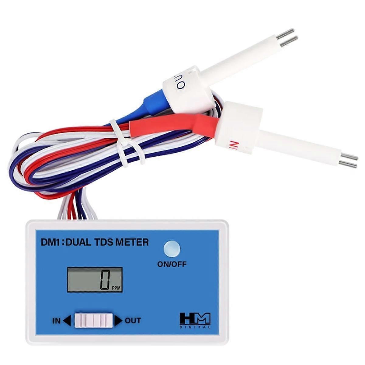 Digital Water Quality Tester Dual Probe Online TDS Detector Input/Output Water Quality Monitor for