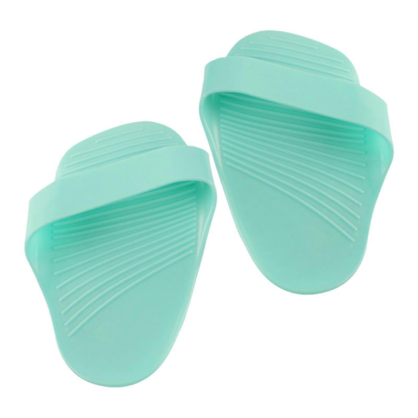 2x قفازات مطاطية الدمبل تغطي حامي النخيل لممارسة اللياقة البدنية صالة الألعاب الرياضية المنزلية الأزرق