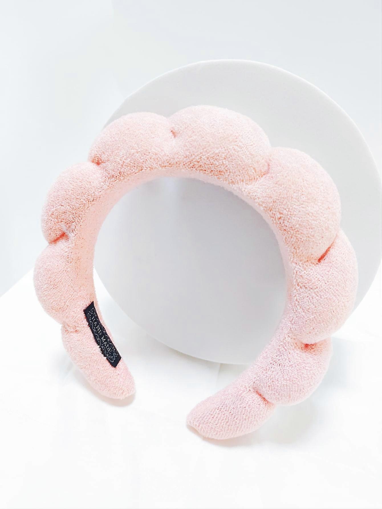 1pc Women's Headband, Soft Towel Fabric Hair Accessory For Face Washing And Hair Fixing