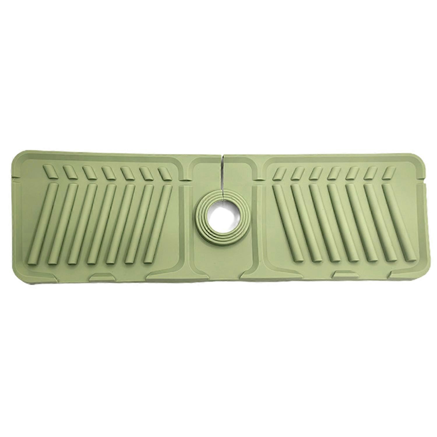 Faucet Mat Multifunctional Sink Drainage Mat Countertop Protector Splash-proof Pad Silicone for