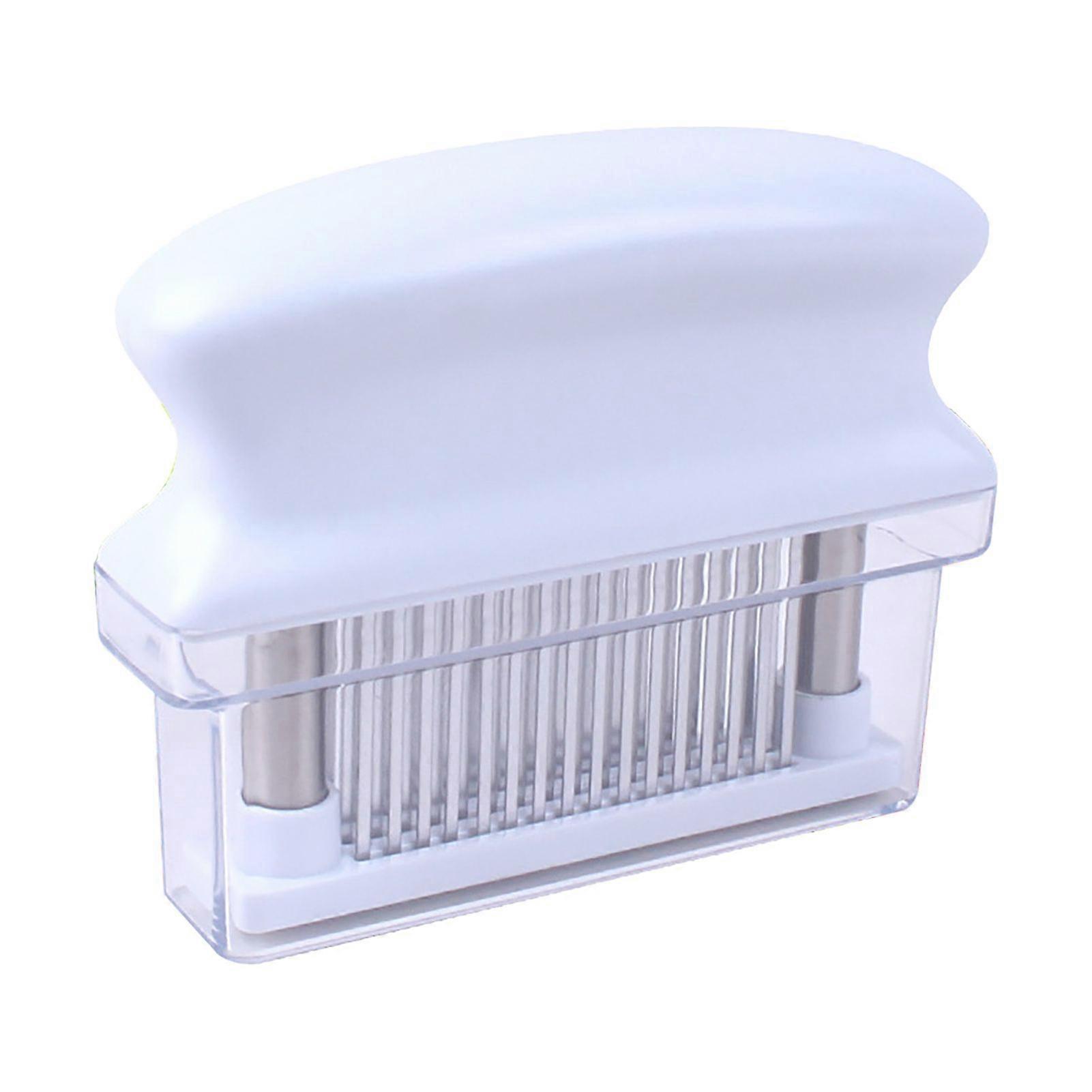 Meat Tenderizer Pork Beef Steak Needle 48 Blade Tenderizer Tool for Kitchen Cooking,White