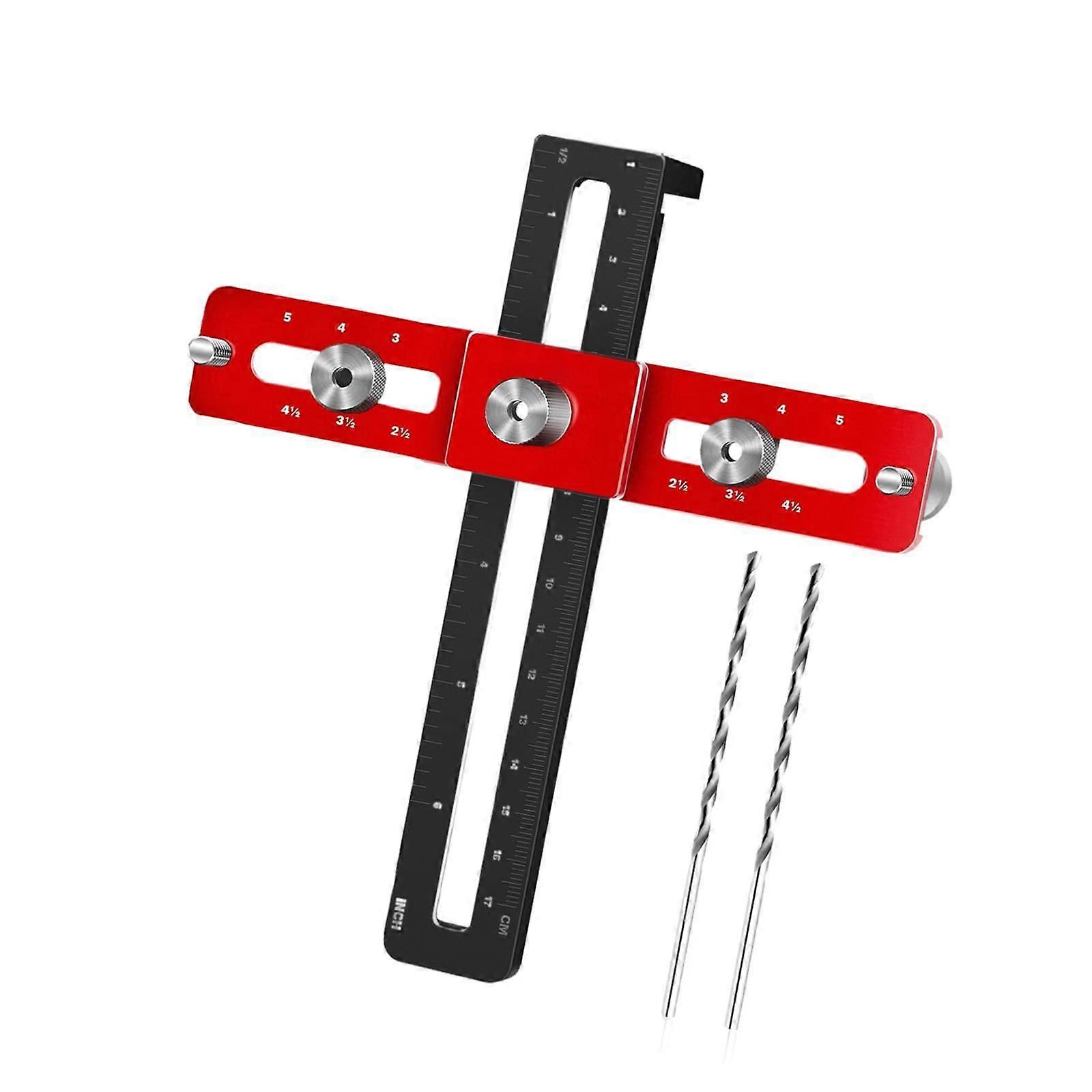 Punch Locator Drill Guide Home Improvement DIY Foldable Cabinet Hardware Jig