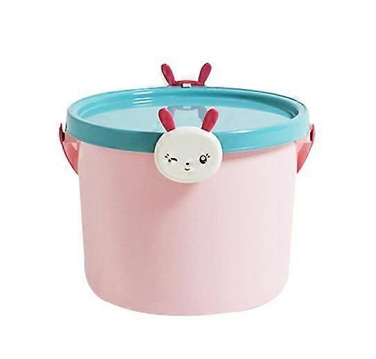 Toy storage bucket, children's cartoon portable plastic bucket