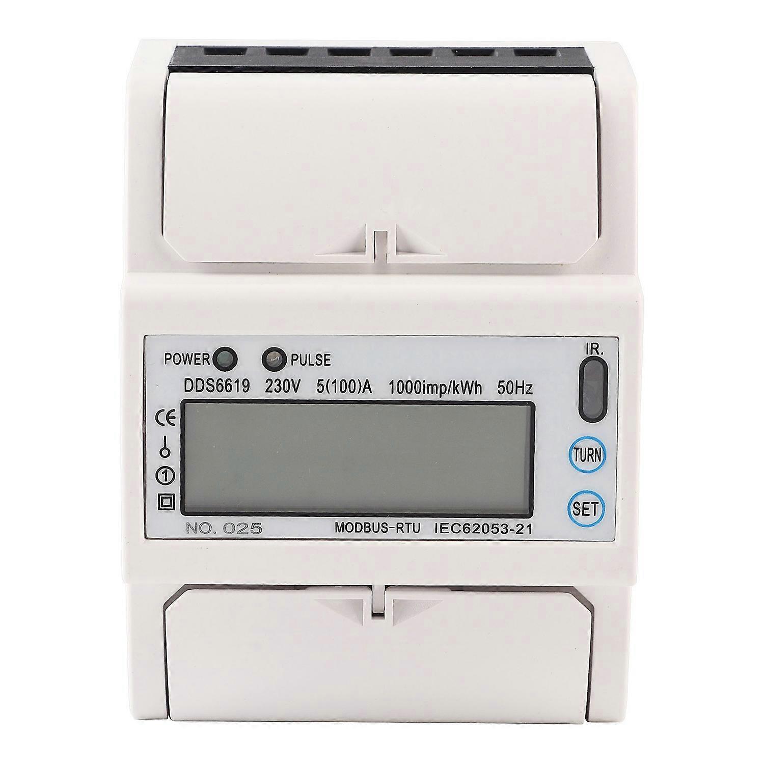 DDS6619-015 Single Phase Energy Meter 4P Multi Function LCD Display Electronic Power Meter