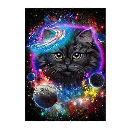 Scenery Diamond Art Sparkling Cat Fox Print Design Relieve Stress Improve Concentration DIY Mosaic Diamond Embroidery Home Decoration