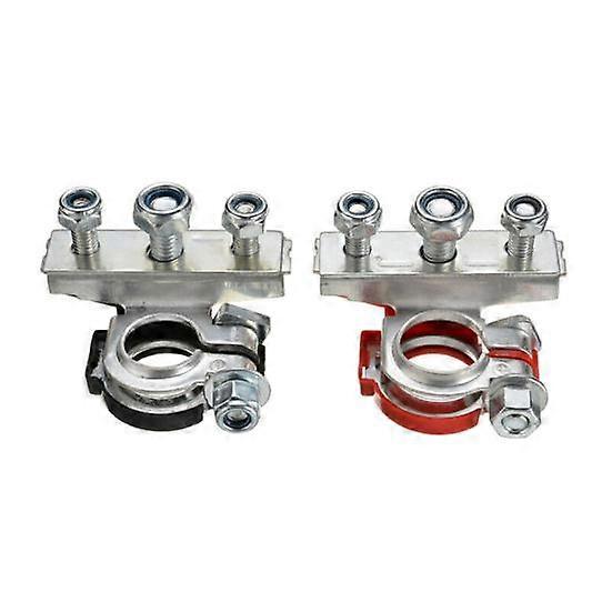 2Pcs Battery Connector Corrosion Resistant Good Conductivity Durable 3 Way Battery Cable Terminal