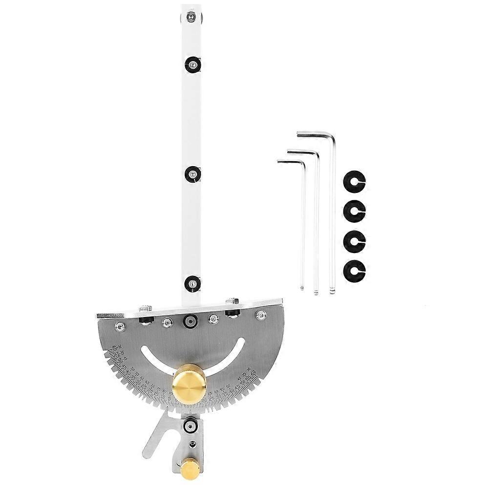 Miter Gauge Brass Handle High Accuracy Table Saw Woodworking Tool with 3Pcs Wrench