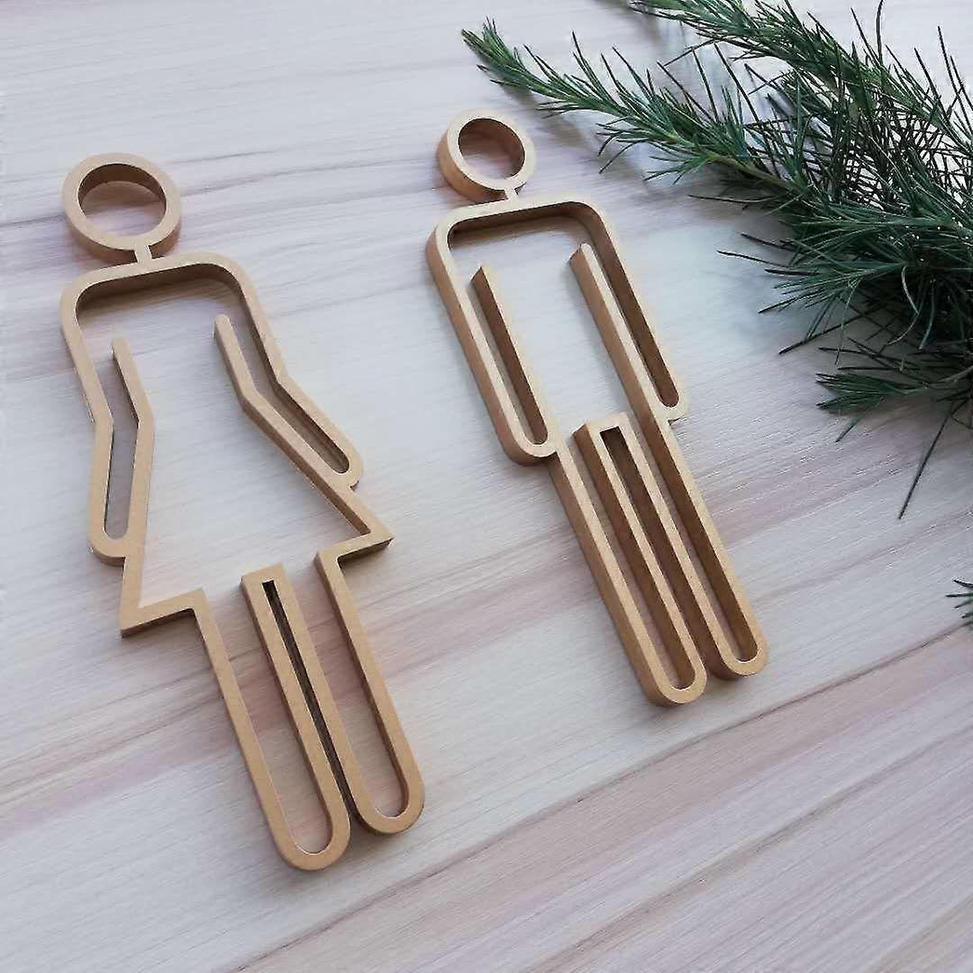 Znak drzwi toalety do hotelu, biura, toalety domowej Symbol Oznakowanie łazienki Tabliczka WC Znak toalety