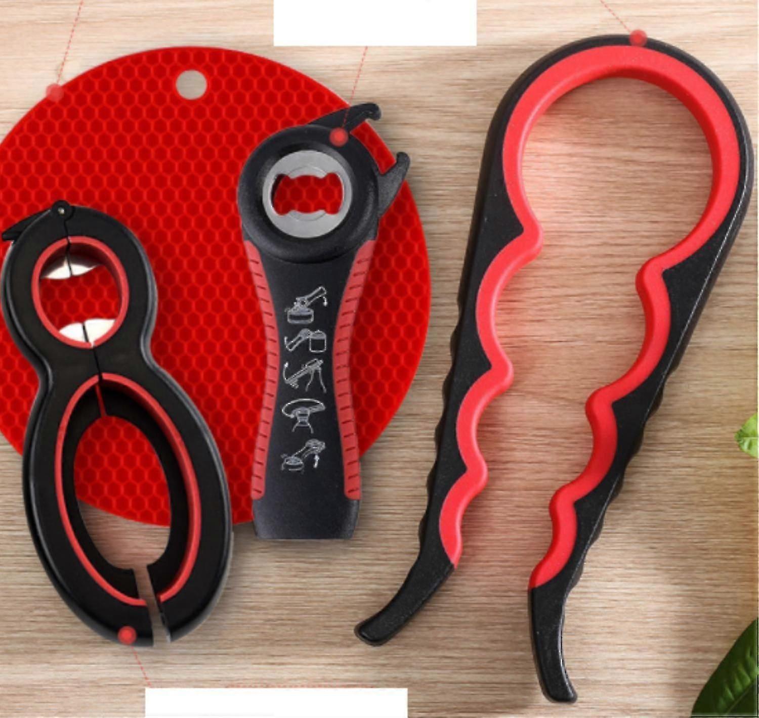 Jar Opener - Prime Set for Seniors with Arthritis, Multi-Function Grip Tools
