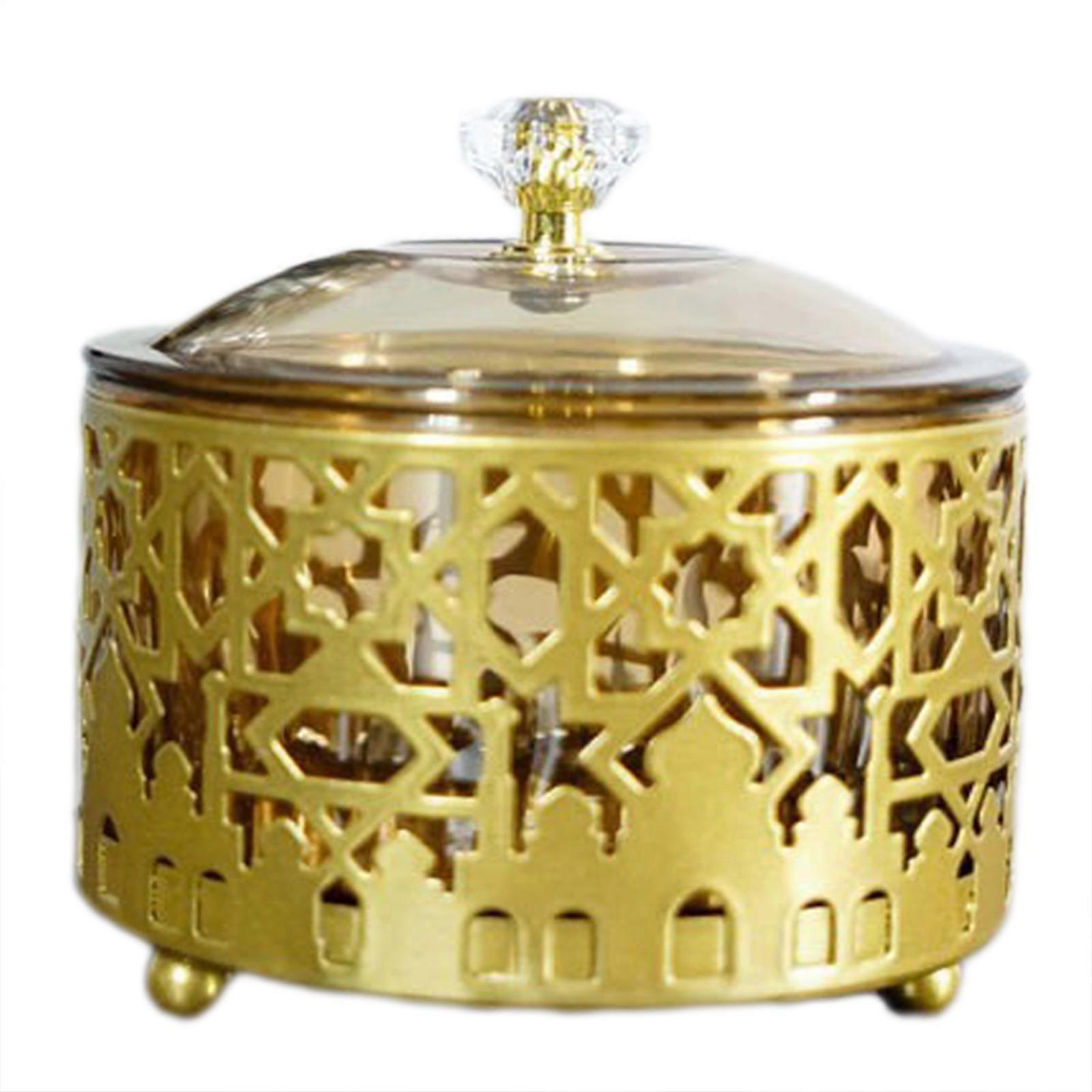 Delightful Middle Eastern Candy Tray Elegant Snack Display Holder Stylish Candy Container for Parties and Gatherings  Gold
