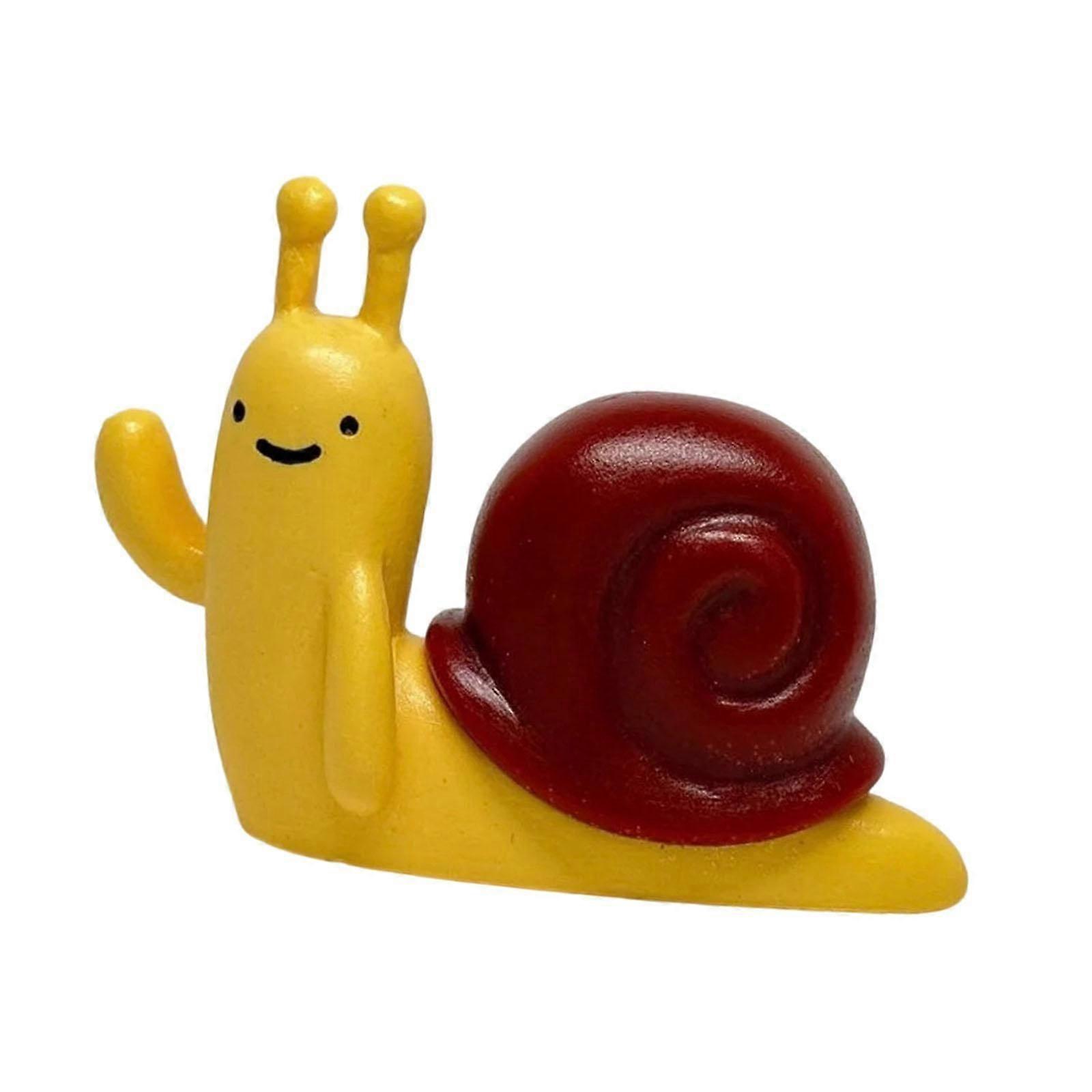 Resin Figurine Collection Snail Statue for Office Table Centerpieces Cabinet Style A