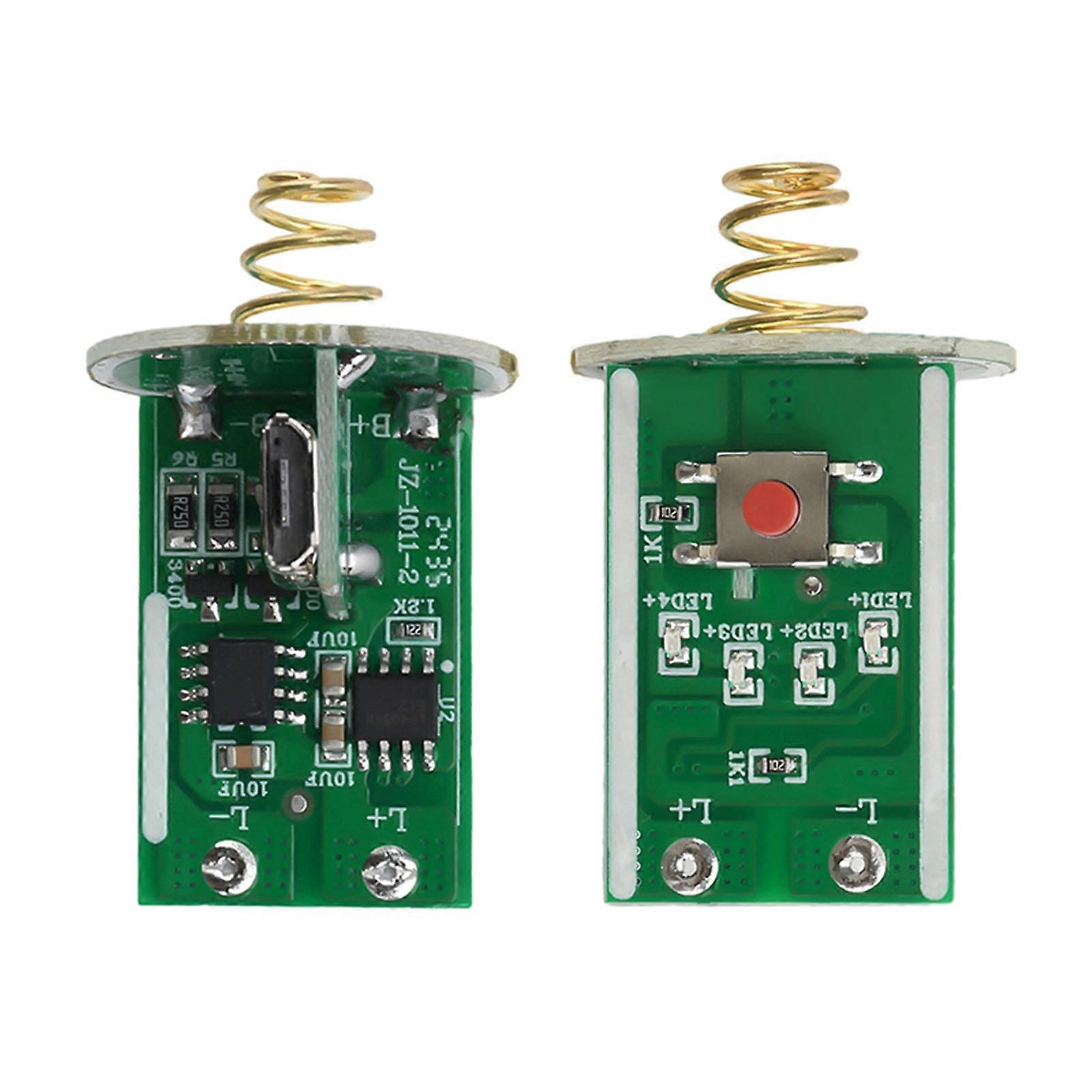 Flashlight Driver Board with Switch Circuit Board 3-4.2V Single Lithium Driver Board Side Press (Micro USB Interface)
