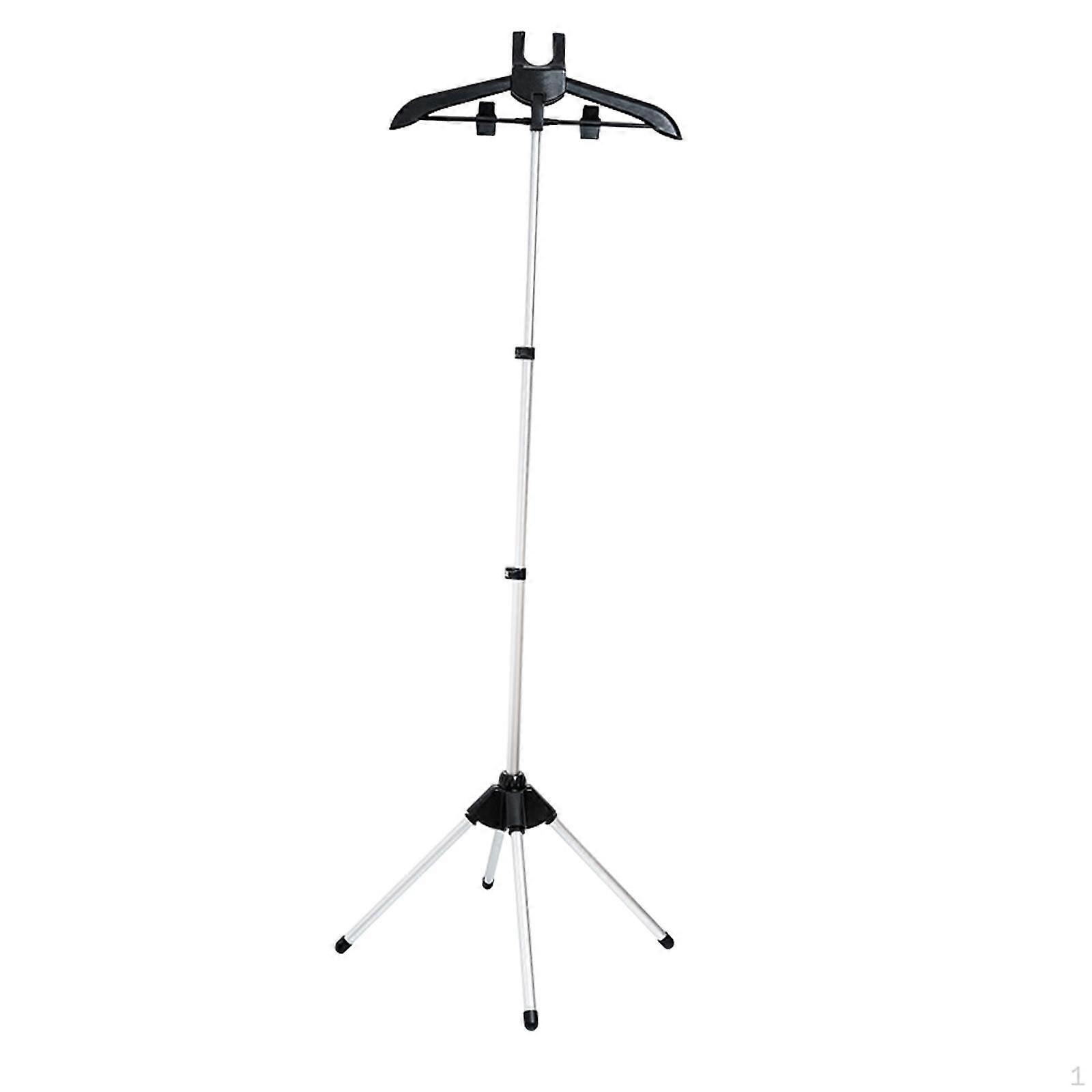 Handheld Garment Steamer Rack Drying Household Retractable Space Saving Practice Folding Metal