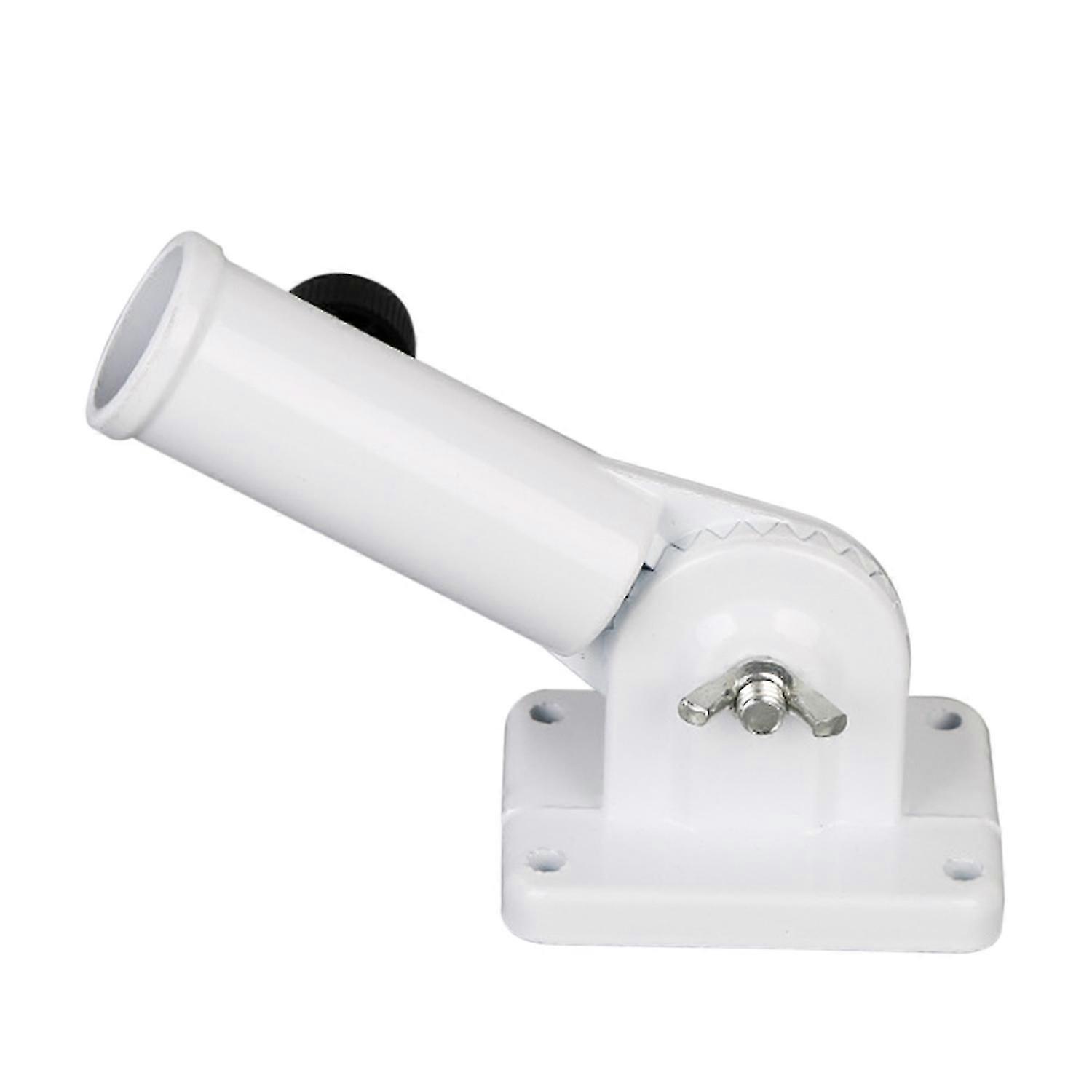 90Adjustable Wall Flag Pole Base Flag Pole Mounting Bracket with Hardwares Aluminum Flag Holder Bracket-Good