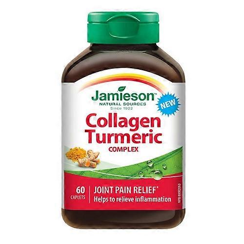 Jamieson Vitamins Collagen Turmeric Complex, 60 Caplets (Pack of 3)