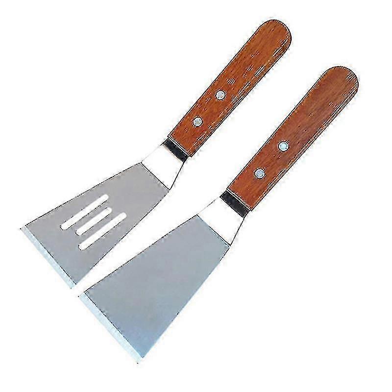 unique With Wooden Handle Beefsteak Spatula Flat Colander Shovel