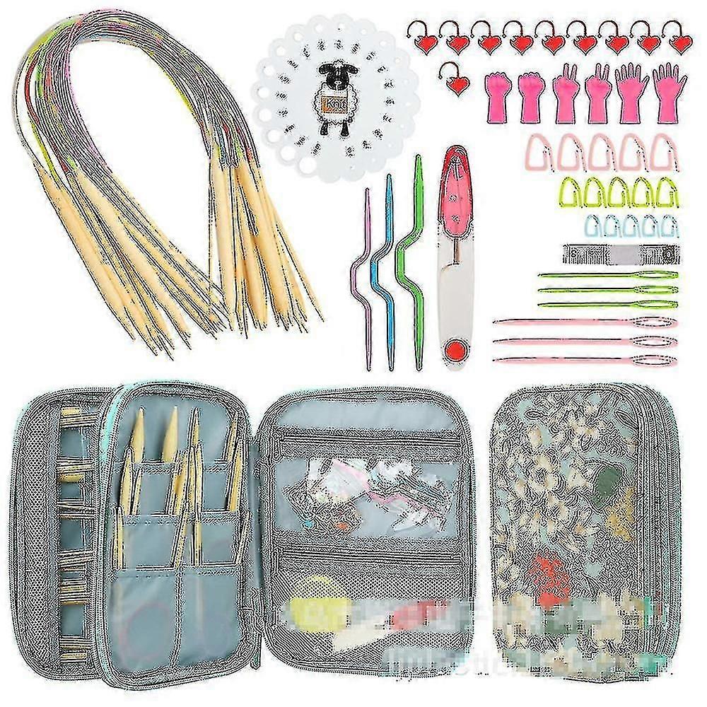 Bambus Stricknadeln Set