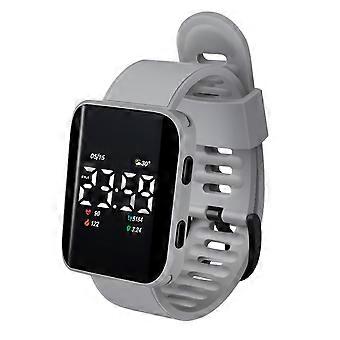 Montres de sport numériques décontractées Affichage numérique LED Grand cadran carré Design ergonomique Poignet en silicone
