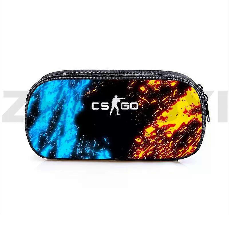 k1195 Μεγάλη εκτύπωση CS GO μολυβοθήκη καμβά Travel Unisex Harajuku αγόρι τσάντα κορίτσι pxc1195