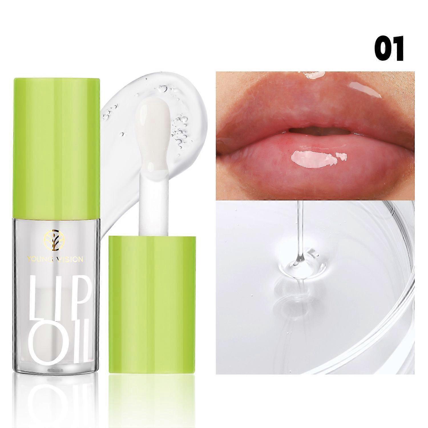 Brillo labial transparente con aceite de labios disponible en 6 colores
