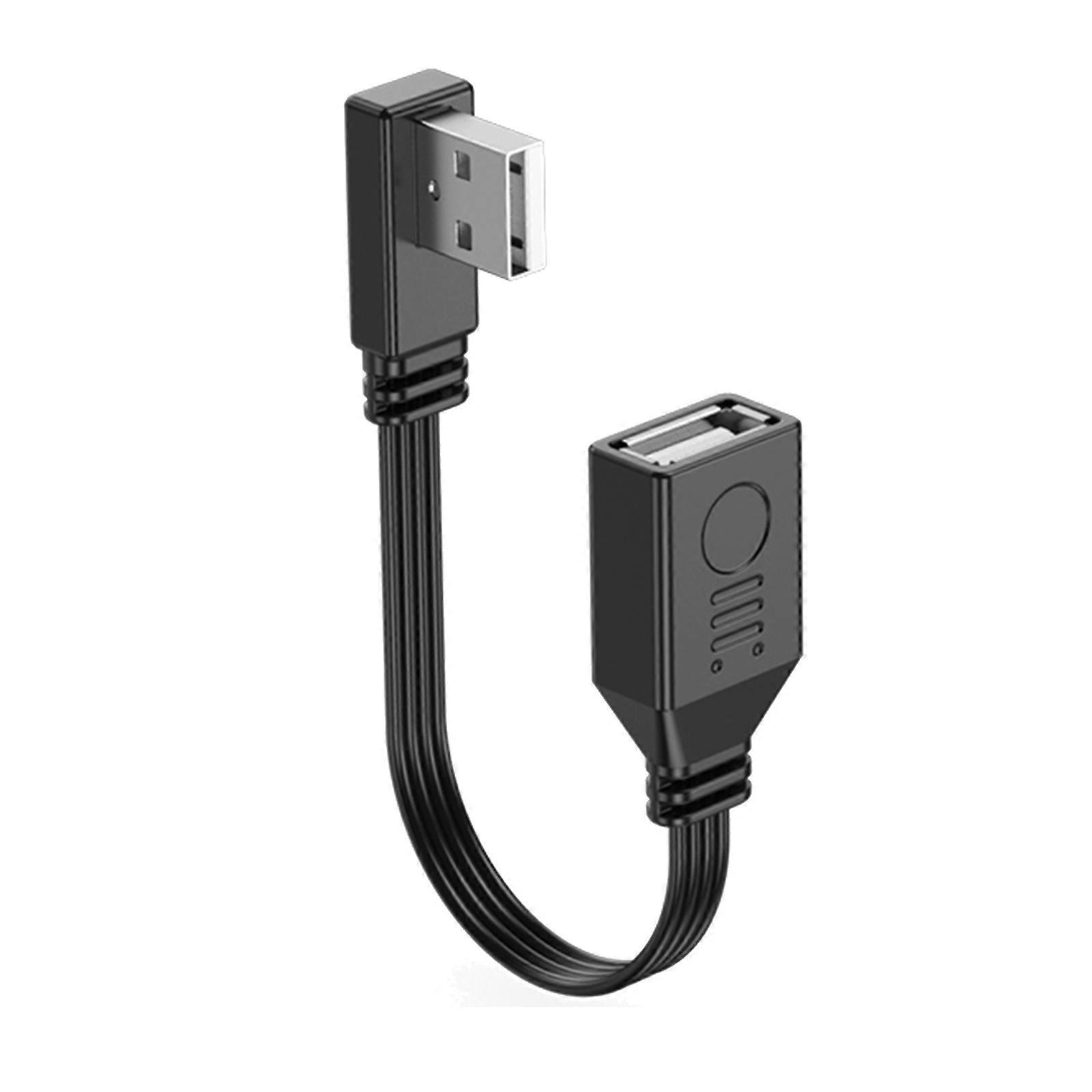 Usb2.0 Extension Cable Male To Female USB Data Cable Charging Cord for Hard Disk Printer Mouse Keyboard Line 90° Curved