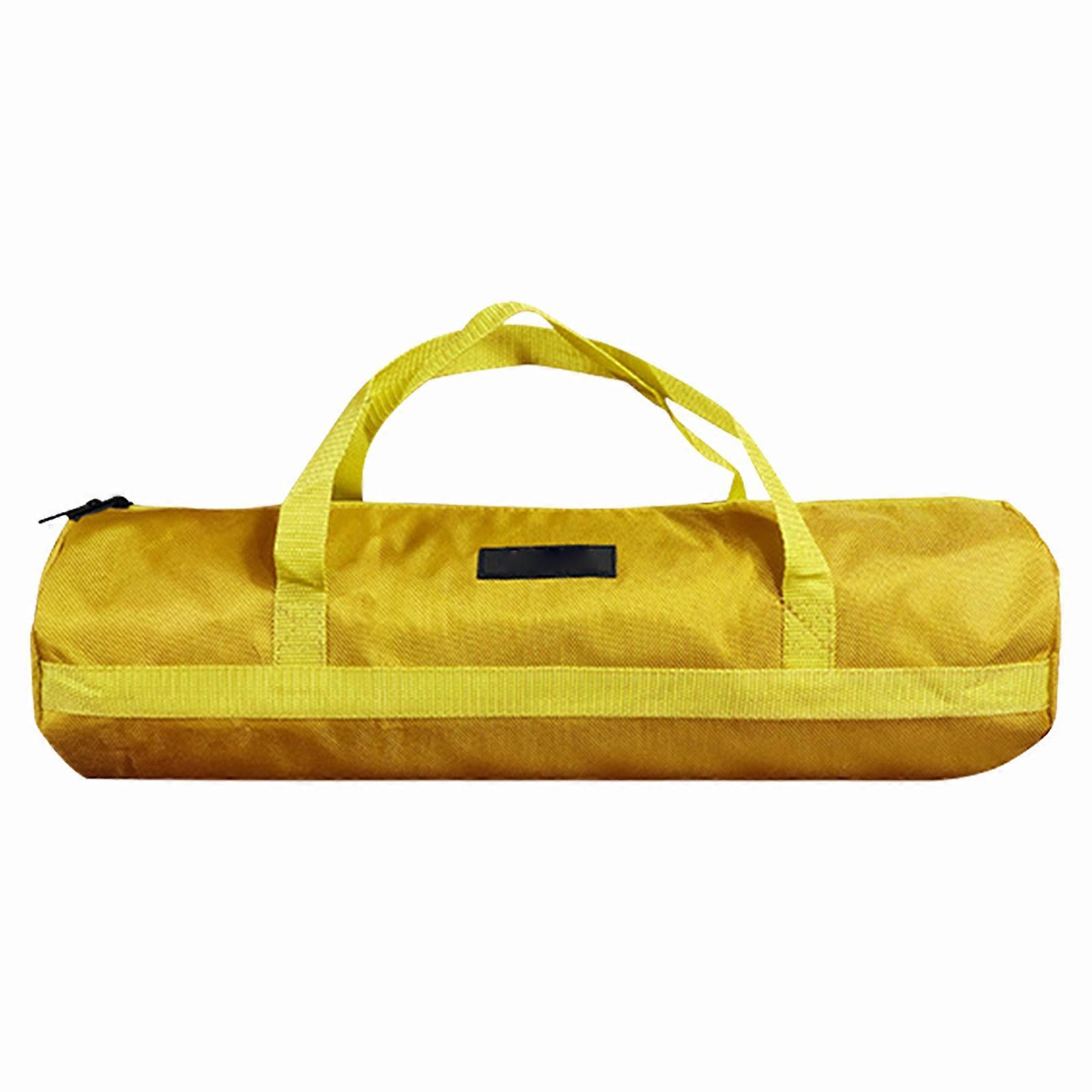 Portable Oxford Tool Bag Waterproof Tool Carriers Tool Organizers for Easy Organization and Access to Essential Tool Small Yellow