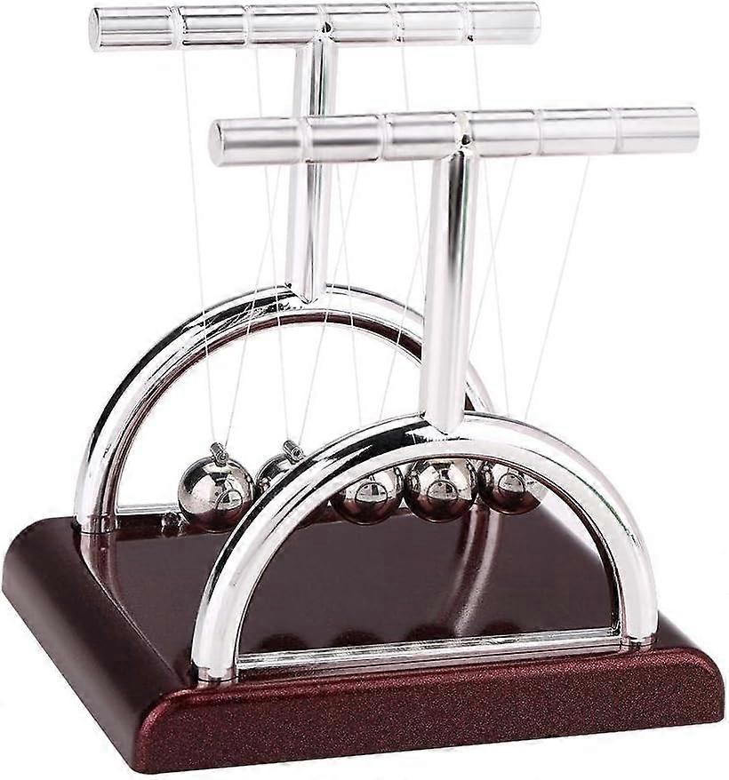 Newton's Cradle Balance Ball Physics Science Pendulum Toy Brain Teaser Nylon Line Office Fun Gadget