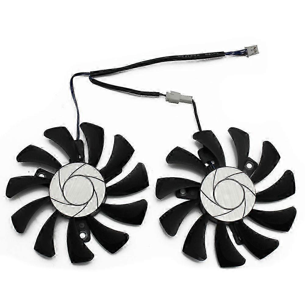 75mm 2Pin GTX1050Ti GPU Cooler PODWÓJNY wentylator do MSI Geforce GTX 1050Ti GTX-1050-Ti-4GT-OC Chłodzenie karty graficznej JN