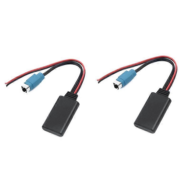 2PCS Car Bluetooth Module Music Adapter Aux Audio Cable for 