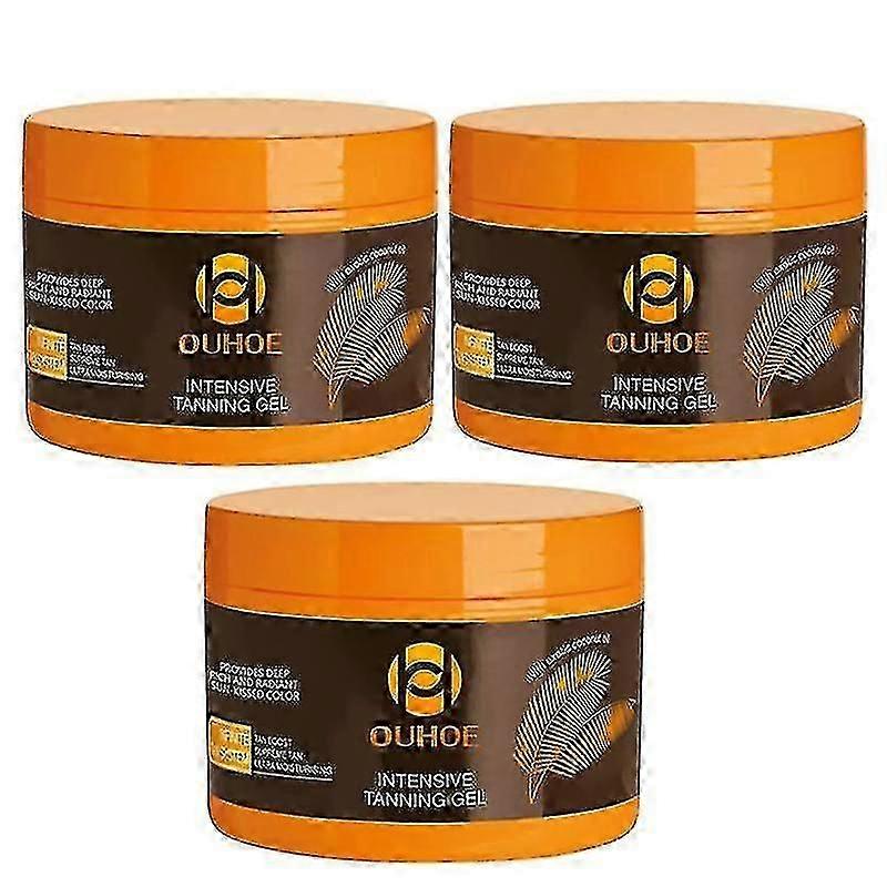 3 قطع لينة براون دباغة جل زيت الجزر تان كريم الأب المكثف في الهواء الطلق جل دباغة الشمس Tw ~ A